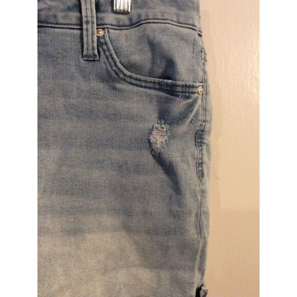 Seven 7 Frayed Hem Stretch Shorts Size 12 Distressed - Picture 5 of 5